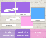 Karty trójdzielne - kolory PL