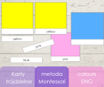 Karty trójdzielne - colours ENG