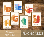 FLASHCARDS - ANIMAL ALPHABET 