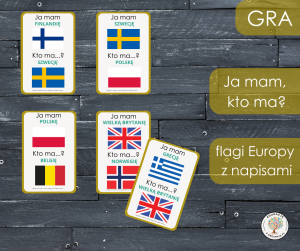 Ja mam, kto ma? - flagi Europy z napisami
