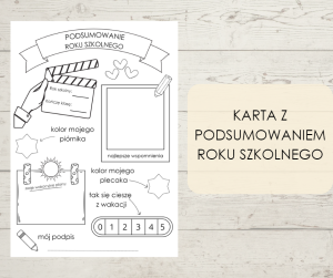 Karta - podsumowanie roku szkolnego
