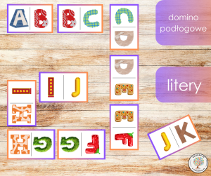 Domino podłogowe - litery