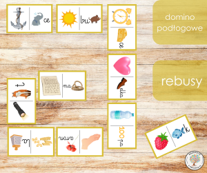 Domino podłogowe - rebusy