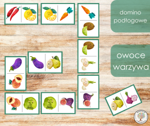 Domino podłogowe - owoce/warzywa