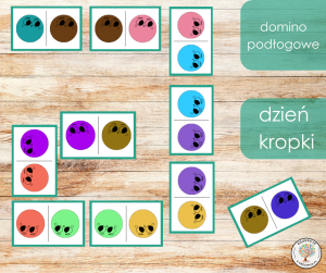 Domino podłogowe - Dzień Kropki