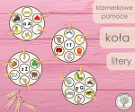 Klamerkowe koła - litery