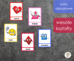 Karty obrazkowe - wesołe kształty
