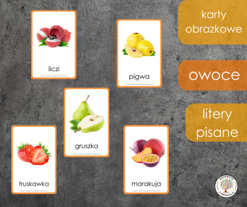 karty obrazkowe - owoce - realistyczne pisane.png