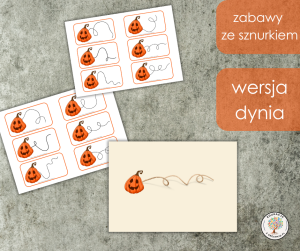 Zabawy ze sznurkiem - dynia