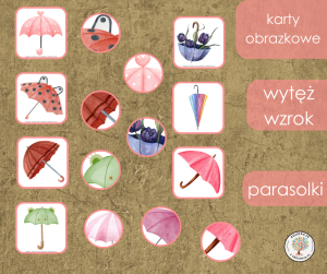 Gra - wytęż wzrok - parasolki