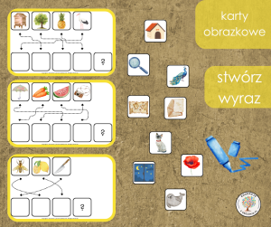 Karty - stwórz wyraz